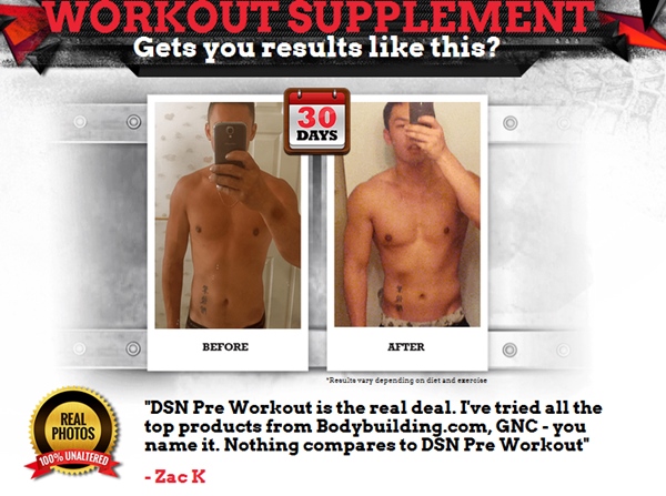 dsn pre workout testimonials